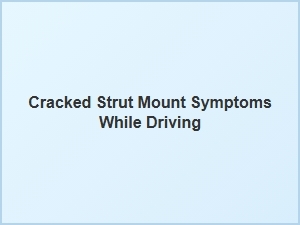 How to Spot a Cracked Strut Mount While Driving